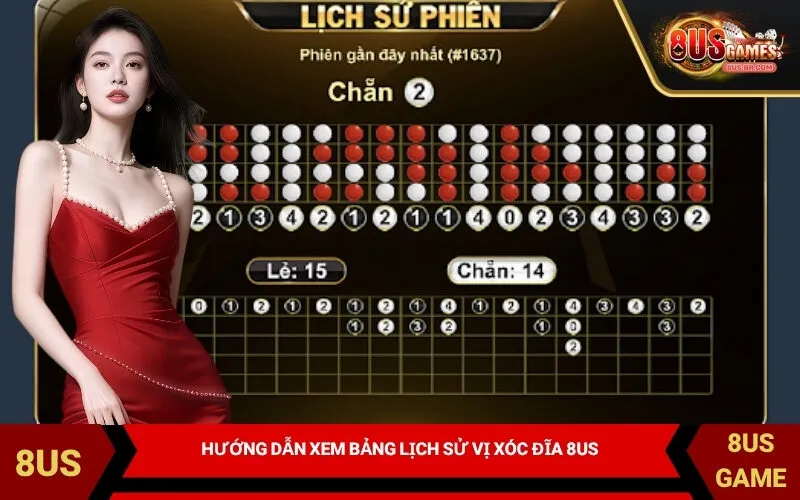 Hướng Dẫn Xem Bảng Lịch Sử Vị Xóc Đĩa 8US