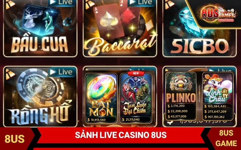 Sảnh Live Casino 8US