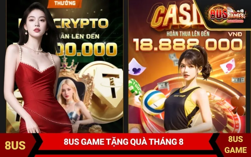 8US Game Tặng Quà Tháng 8